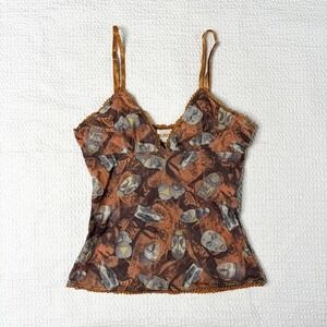 Carling vintage euro mask graphic cami